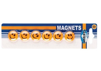 MAGNESY MAGNES SMILE UŚMIECH BUŹKI - 6 sztuk