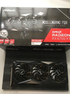 *Karta graficzna AMD Radeon RX 6700XT Challenger Pro Asrock*