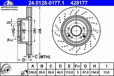 ДИСК ТОРМОЗНОЙ MERCEDES W203 C-KLASA 00-07