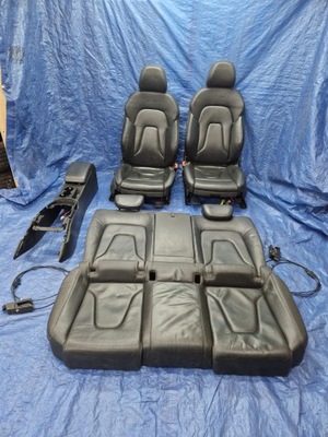 AUDI A5 S-LINE 8T0 COUPE SEATS FRONT SOFA REAR ARMREST LEATHER 07-15R  