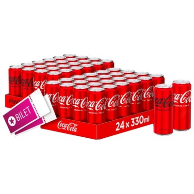 Napój gazowany Coca-Cola Zero x12 + Original x36 MIX 48x 330ml + GRATIS