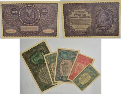 18.aj.Zest.II RP, Banknoty 1919 szt.6, St.3