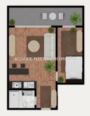 Mieszkanie, Katowice, 37 m²