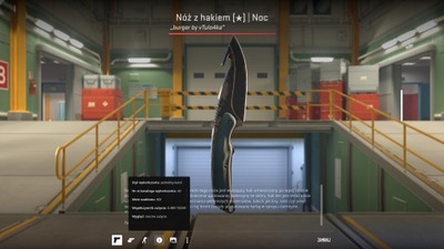 Nóż z hakiem | Noc Well-worn CSGO CS2 KNIFE NÓŻ