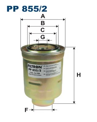 PP855/2 FILTRO COMBUSTIBLES  