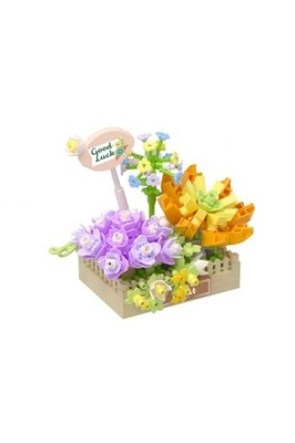 KOCO klocki kwiaty sukulenty doniczka 295 elem