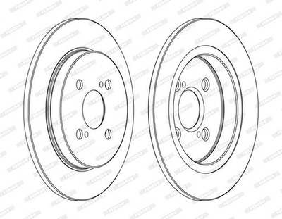 2 x ferodo диск гальмівна ddf1781c фото №1