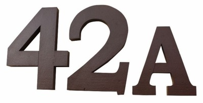 NUMER NA DOM 3d styrodur litery cyfry ulica znak