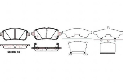 ZAPATAS DE FRENADO PARTE DELANTERA MAZDA 2 07> SUZUKI SWIFT  