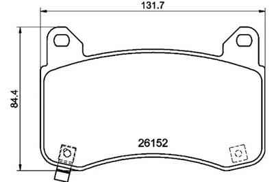 TEXTAR PADS BRAKE FRONT TESLA MODEL 3 MODEL Y ELECTRIC 01.17-  