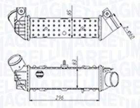 Magneti marelli 351319204490 радиатор воздуха наддувочный фото №1