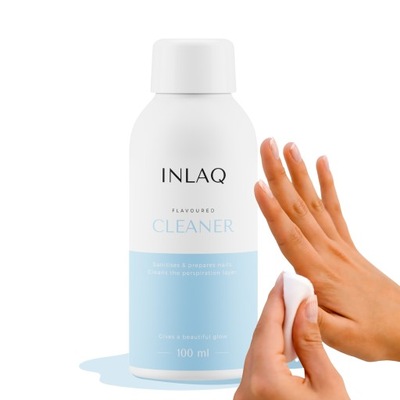 INLAQ Cleaner Odtłuszczacz do Paznokci 100ml Płyn do Odtłuszczania Paznokci