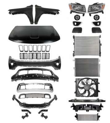 Jeep grand cherokee 13-17 капот бампер крыло набор запчасти фото №1