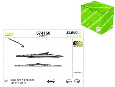 LIMPIAPARABRISAS ESCOBILLAS PARTE DELANTERA 2 PIEZAS VM201 SILENCIO 575MM SAAB 9-5  