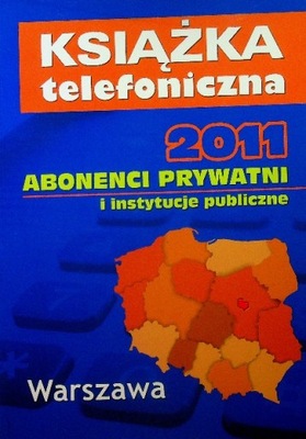 Książka telefoniczna 2011 Warszawa