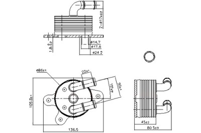 NISSENS РАДИАТОР МАСЛА MAZDA 3 6 CX-3 CX-5 1.5 2.0 2.5 11.11-