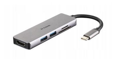 Hub D-LINK DUB-M530|5w1| USB-C/HDMI/SD