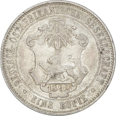 14.fu.NIEM.AFRYKA WSCHODNIA, W.II, 1 RUPIA 1892