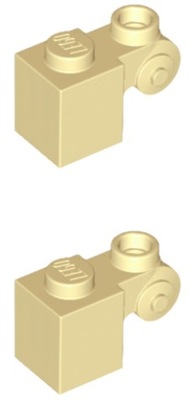 LEGO Klocek Mod 1x1 Tan 20310 6114992 - 2szt