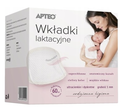 Wkładki laktacyjne APTEO CARE, 60 sztuk