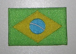 BRAZYLIA - FLAGA - NASZYWKA NA UBRANIE