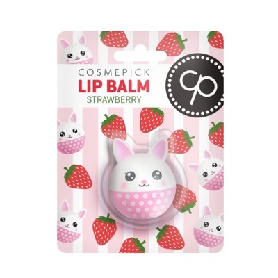 Cosmepick Lip Balm Strawberry Bunny, Balsam do ust 6 g