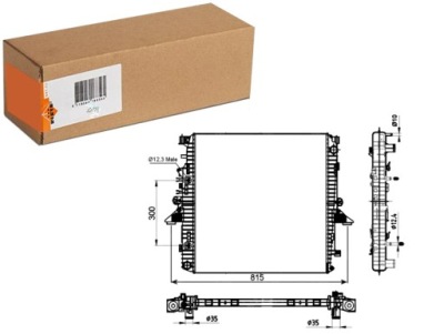 Радіатор двигуна води land rover discovery iii range rover sport i фото №1