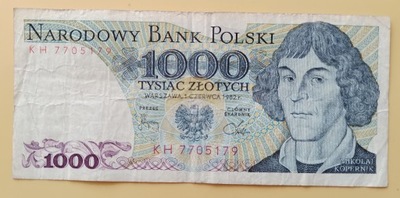 1000 zł z 1982r seria KH