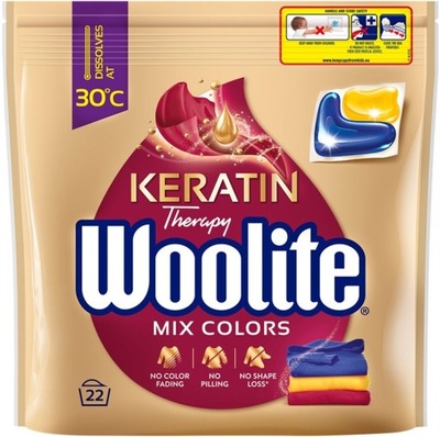 Kapsułki do prania koloru WOOLITE 22 sztuki