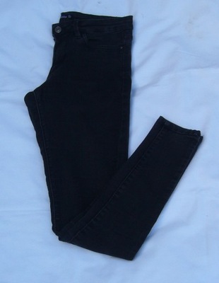 DIVERSE czarne damskie jeansy 34 pas 78 cm