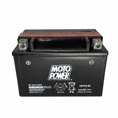 BATERÍA MOTOPOWER 12V 8AH 135A L+ CBTX9-BS  