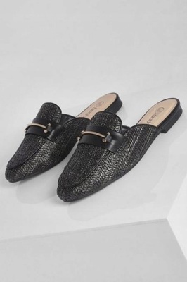 Boohoo eleganckie klapki mule 37