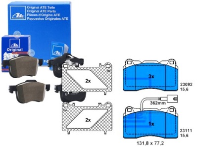 Гальмівні колодки гальмівні alfa romeo 156 1.9d 07.04-05.06 a фото №1