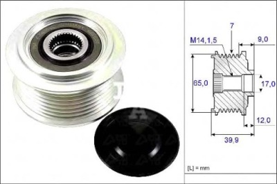 Генератор - зчеплення односторонній schaeffler ina 535 0229 10 фото №1