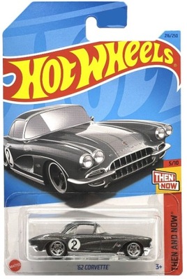 Hot Wheels '62 Corvette Then And Now 5/10 1:64 LONG CARD