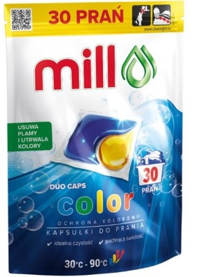 Mill kapsułki do prania kolor COLOR DUO CAPS 30szt