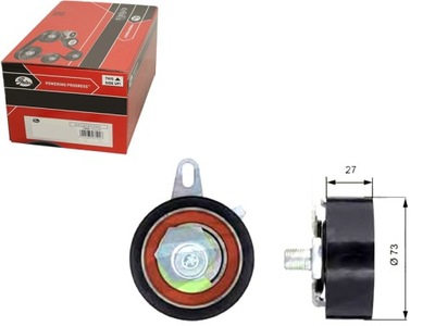 Gates t43036 ролик натяжителя, ремень распределительного вала фото №1