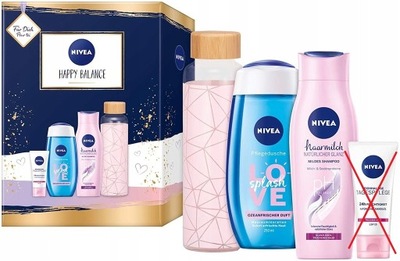 NIVEA Happy Balance Zestaw Pielęgnacyjny + bidon