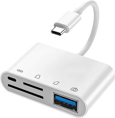 Czytnik kart typu C czytnik kart pamięci USB C 4 w 1 z portem USB 3.0/SD/TF