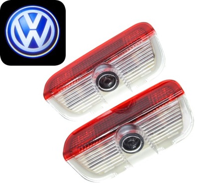 DIODO LUMINOSO LED PROJECTOR LOGOTIPO VW PASSAT GOLF SHARAN TSI JETTA  