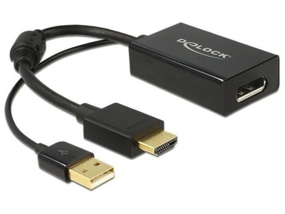 Adapter HDMIM+USBPower->Displayport 1.2F 24cm