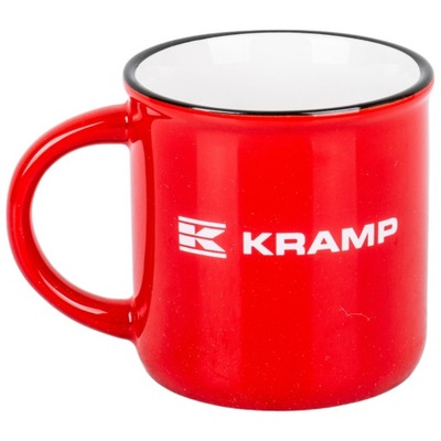 Kubek ceramiczny 300ml czerwony Kramp