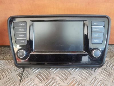 Панель радио 5e0919605j skoda octavia 3 iii фото №1