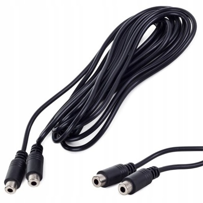 KABEL PRZEDŁUŻACZ JACK 3,5mm GNIAZDO GN-GN 3m