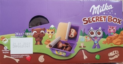 Milka Secret Box 24 sztuki x 14,4g z niespodzianką