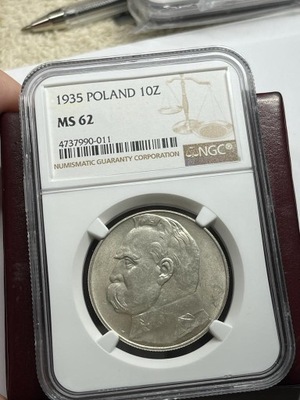 10 ZŁOTYCH 1935 MS 62 NGC