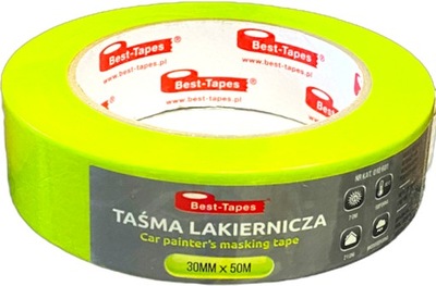 Taśma lakiernicza 48mm x 50m maskująca wodoodporna neon