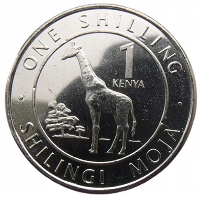 KENIA 1 SHILLING 2018 ŻYRAFA - MENNICZA