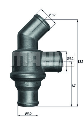 MAHLE ORIGINAL TH 16 80 TERMOSTAT, ZRODEK CHLODZAC  