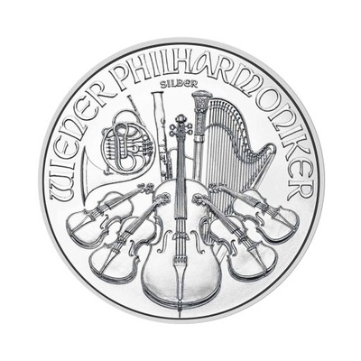 Moneta Wiedeńscy Filharmonicy 1 uncja srebra